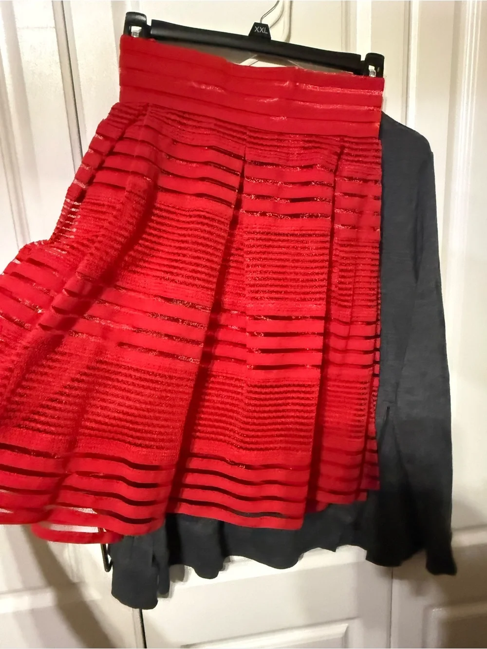 TORRID Red Textured Circle Skirt and TORRID 